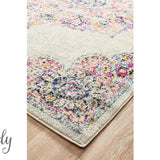 Maya Ivory Medallion Transitional Hallway Runner
