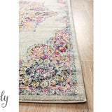 Maya Ivory Medallion Transitional Hallway Runner