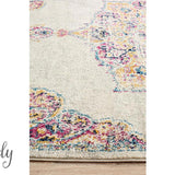 Maya Ivory Medallion Transitional Hallway Runner