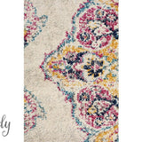 Maya Ivory Medallion Transitional Hallway Runner