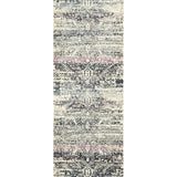 Maya Blue Geometric Medallion Transitional Hallway Runner