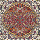 Maya Multicoloured Flower Transitional Rug