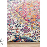 Maya Multicoloured Flower Transitional Rug