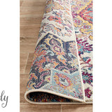 Maya Multicoloured Flower Transitional Rug