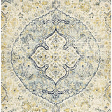 Maya Blue Yellow Over Dyed Transitional Rug