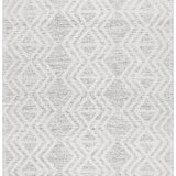 Macey Ivory Black Ethnic Print Wool Rug