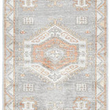 Madison Grey Terracotta Aztec Medallion Hallway Runner Rug