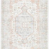 Madison Silver Faded Vintage Medallion Rug