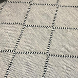 Macey Black Ivory Lattice Wool Rug