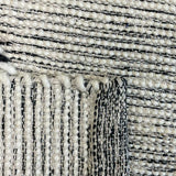 Macey Black Ivory Lattice Wool Rug