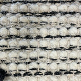 Macey Black Ivory Lattice Wool Rug