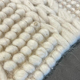Macey Dreamy Ivory Geometric Wool Rug