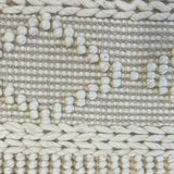 Macey Dreamy Ivory Geometric Wool Rug