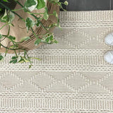 Macey Dreamy Ivory Geometric Wool Rug