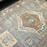 Madison Grey Terracotta Aztec Medallion Rug