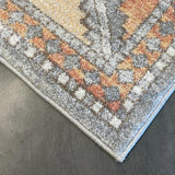 Madison Grey Terracotta Aztec Medallion Rug