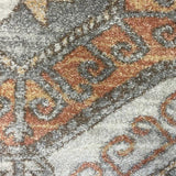 Madison Grey Terracotta Aztec Medallion Rug