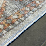 Madison Light Grey Terracotta Aztec Medallion Rug