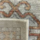Madison Light Grey Terracotta Aztec Medallion Rug