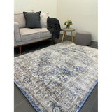 Madison Ocean Navy Faded Vintage Medallion Rug