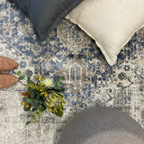 Madison Ocean Navy Faded Vintage Medallion Rug