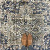 Madison Ocean Navy Faded Vintage Medallion Rug