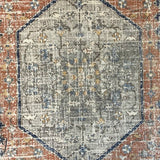 Madison Peach Ivory Faded Vintage Medallion Rug
