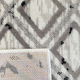 Metropolitan Maisie Ivory Black Geometric Diamonds Rug