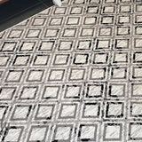 Metropolitan Maisie Ivory Black Geometric Diamonds Rug