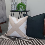 Bohemian Brown Charcoal Diamond Hand-Loomed Textured Rug