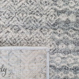Mystique Silver White Vintage Patterned Rug