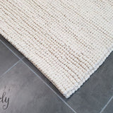 Elements Luna Natural White Felted Wool Rug