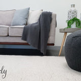 Elements Luna Natural White Felted Wool Rug