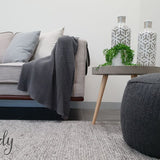 Elements Luna Grey Felted Wool Rug