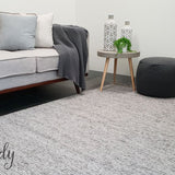 Elements Luna Grey Felted Wool Rug