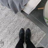 Elements Luna Grey Felted Wool Rug
