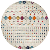 Mystique Multicoloured Tribal Pattern Round Rug