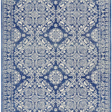 Mystique Navy Blue Suzani Prints Transitional Rug