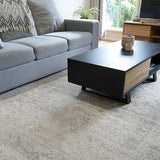Mystique Silver White Vintage Patterned Rug