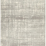 Mystique Silver White Crosshatch Rug