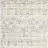 Mystique Silver White Vintage Patterned Rug