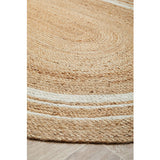 Nyla Natural White Border Jute Rug
