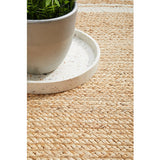 Nyla Natural White Border Jute Rug