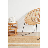 Nyla Natural White Border Jute Rug