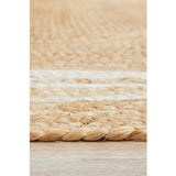 Nyla Natural White Border Jute Rug