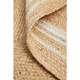Nyla Natural White Border Jute Rug