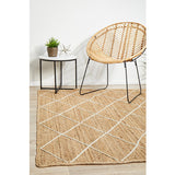 Nyla Natural Diamond Pattern Jute Rug