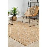 Nyla Natural Diamond Pattern Jute Rug