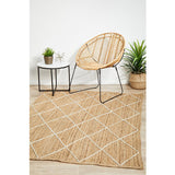 Nyla Natural Diamond Pattern Jute Rug
