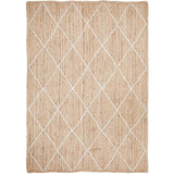 Nyla Natural Diamond Pattern Jute Rug